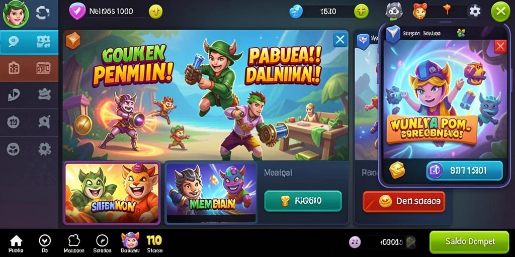 Tampilan antarmuka utama PUNCAKTOTO yang menarik.