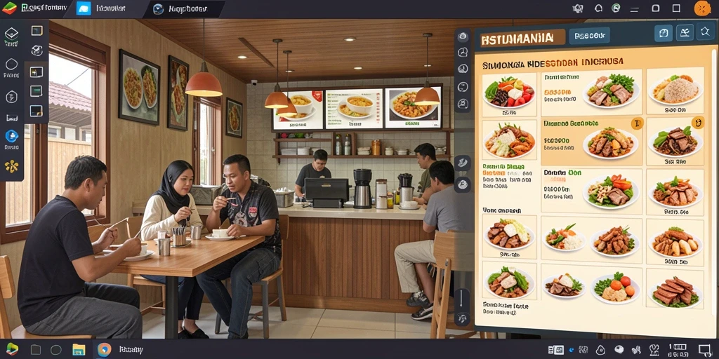 Tampilan grafik yang menakjubkan di dalam game.