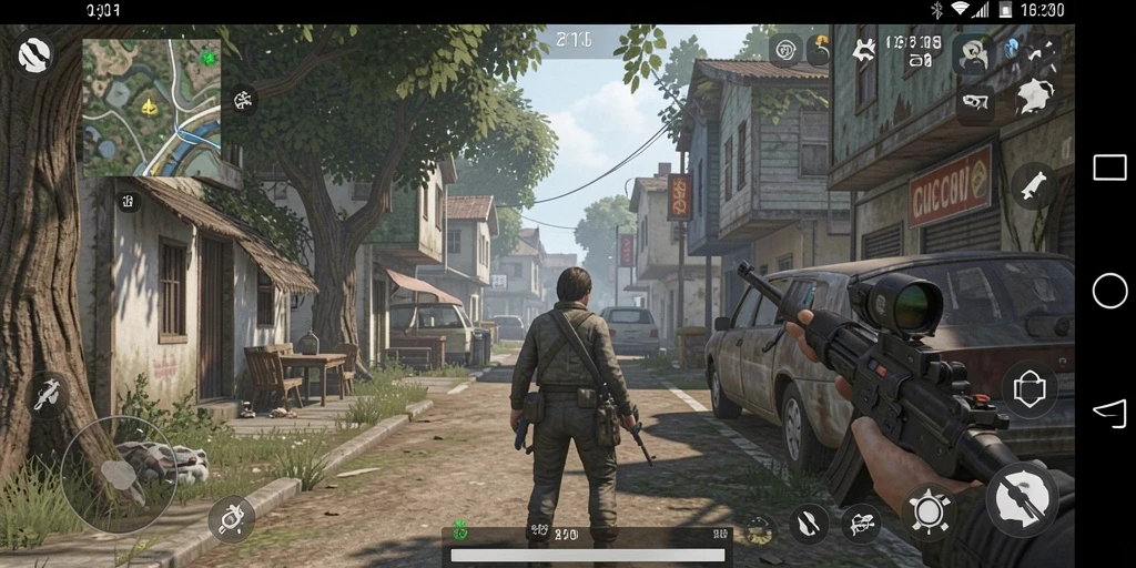 Tampilan awal gameplay VESPA69 yang atraktif.