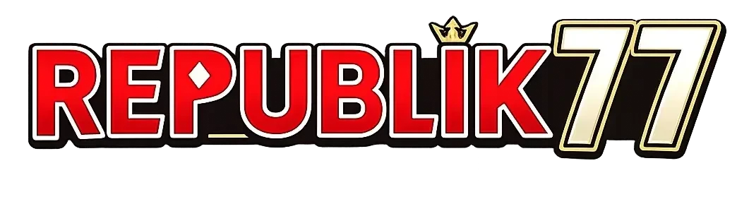 republik77 — logo banner resmi Indonesia